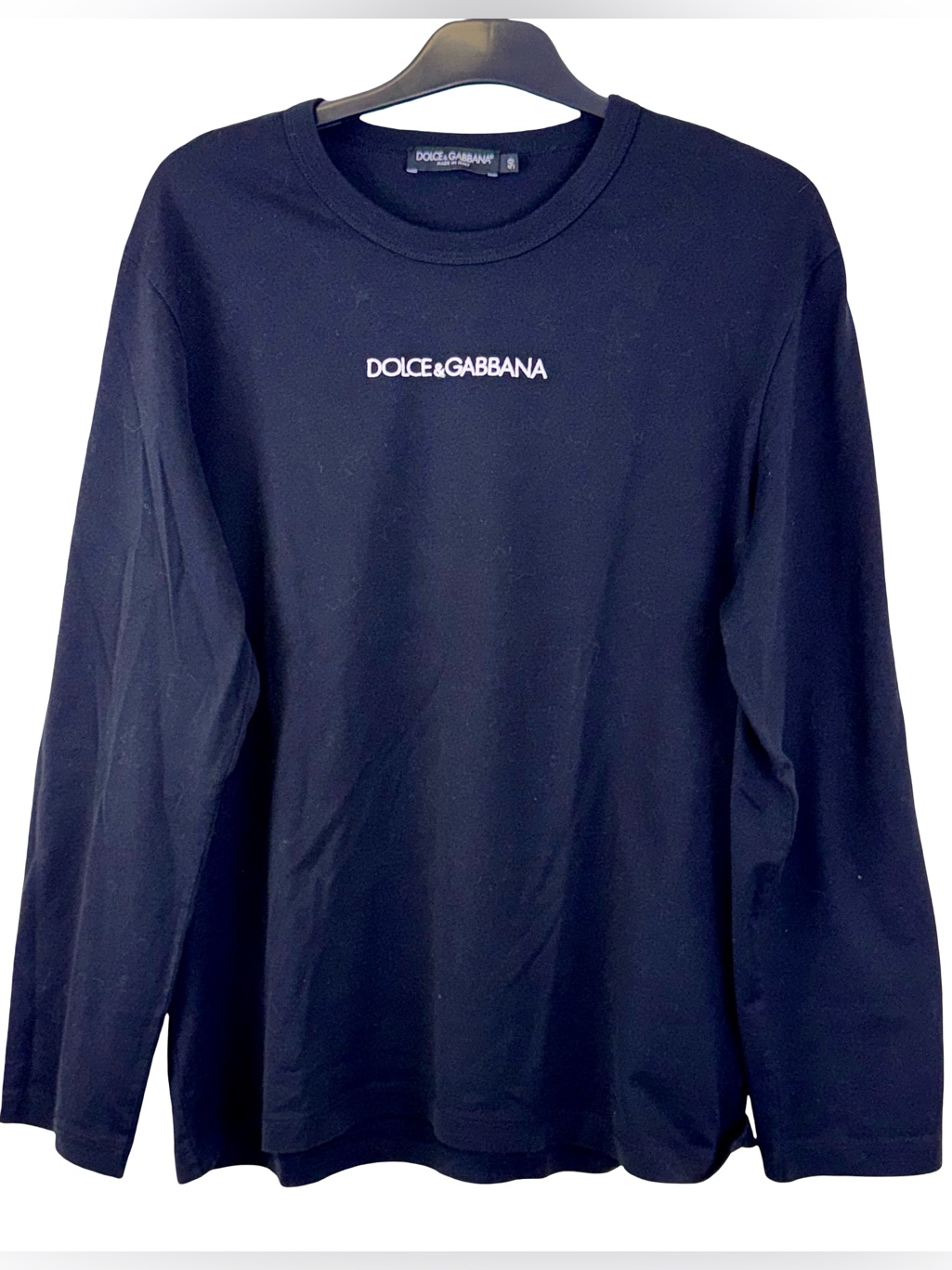 Dolce & Gabbana Long Sleeve T-Shirt In Black
